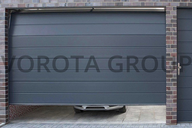 Откатные гаражные ворота Doorhan темно-серые 3000x2500